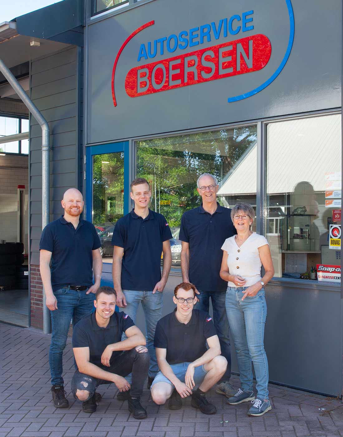 Autoservice Boersen - Garage Team Groepsfoto